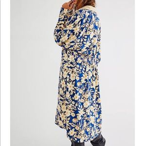 FREE PEOPLE Wild Nights Duster Kimono Jacket - Floral Combo, XS - NWT
